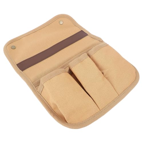 RiToEasysports Robust und Zuverlässig, Kompakt und Tragbar, Nachdenkliche Design Campingstuhl -Seitenbeutel Armlehnen -Beutel, Sesselhängungstasche für Camping, Liege, Bett (Khaki) von RiToEasysports
