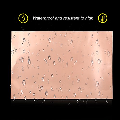 RiToEasysports Starke Kleberkupferbandblatt, EMI -Abschirmung für Pflanzen, Displays, Geräte und Handwerk, 10pcs (30 cm*20 cm) von RiToEasysports