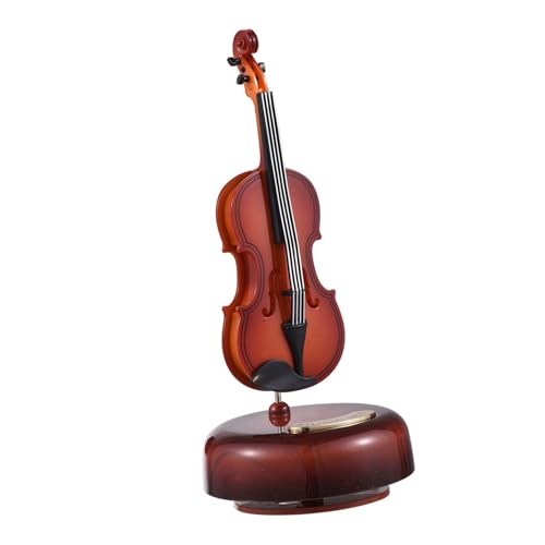 RiToEasysports Violin Music Box Rotieren Basic -String -Musikinstrument Miniatur Replik (Geige) von RiToEasysports
