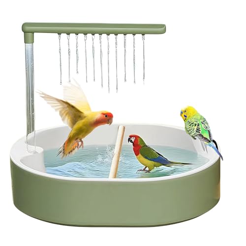 Automatisches Vogelbad, 12,52 Zoll Papageibad Pool für Käfig Innenkäse kleine Haustiere, einfacher Füllbehälter mit Wasserzirkulation Langlebiger Design, Haustierversorgungen Badschachtel für Lovebird Automatisches Vogelbad, 12,52 Zoll Papageibad Pool für Käfig Innenkäse kleine Haustiere, einfacher Füllbehälter mit Wasserzirkulation Langlebiger Design, Haustierversorgungen Badschachtel für Lovebird von Riaisttd