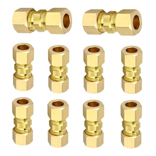 Bremsleitungsverbinder, Hydraulikadapter, Automobil-Rohrverbinder, 3,3 cm, Anti-Leck-Design, 10-teiliges Set, für Wohnmobil-Reparaturen, Garage, Mechaniker und Fahrzeugwartung von Riaisttd