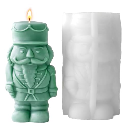Candle Molds, Resin Casting, Craft Mould, Nutcracker Design Shape, Reusable Silicone Material, 5.2x3.03x2.64 inches, Decorative Art Project for Wedding Table Room Home or Dinner Candle Molds, Resin Casting, Craft Mould, Nutcracker Design Shape, Reusable Silicone Material, 5.2x3.03x2.64 inches, Decorative Art Project for Wedding Table Room Home or Dinner von Riaisttd
