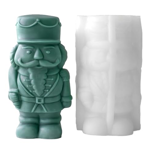 Candle Molds, Resin Casting, Craft Mould, Nutcracker Design Shape, Reusable Silicone Material, 5.2x3.03x2.64 inches, Decorative Art Project for Wedding Table Room Home or Dinner Candle Molds, Resin Casting, Craft Mould, Nutcracker Design Shape, Reusable Silicone Material, 5.2x3.03x2.64 inches, Decorative Art Project for Wedding Table Room Home or Dinner von Riaisttd