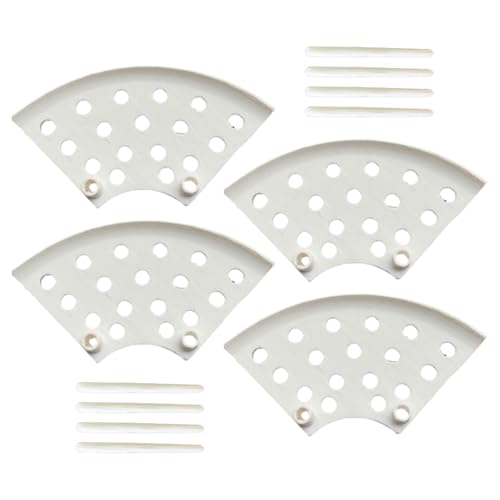 Erdbeerstützwiegen, 4-teiliges Gartenhalter-Set, Obstanbau-Schutzständer, 17,8 x 8,9 cm, erhöhte Käfigregale, für Topfpflanzen, Rasen, Rosen, Outdoor-Blumen von Riaisttd
