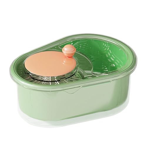 Fruit Washer Spinner Bowl, ABS Salad Dryer, 12.6x9.45x5.51 inches, Manual Lettuce Cleaner, Rotating Wash Basket, for Kitchen Draining Tool, Portable Food Washer, Vegetable Rinse Fruit Washer Spinner Bowl, ABS Salad Dryer, 12.6x9.45x5.51 inches, Manual Lettuce Cleaner, Rotating Wash Basket, for Kitchen Draining Tool, Portable Food Washer, Vegetable Rinse von Riaisttd
