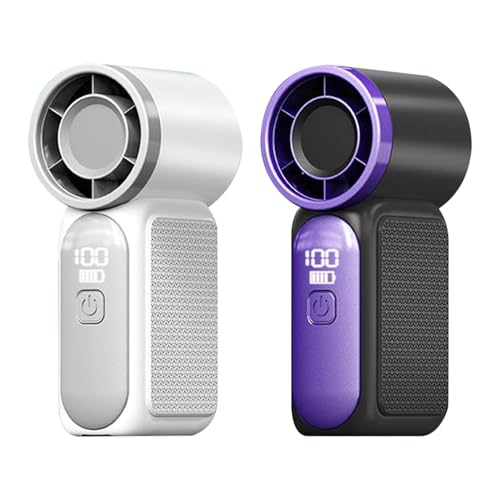 Handheld Fan, Personal Pocket Cooler, Portable Digital Wind Device, 3.51 Inches 100 Speed Adjustable Airflow, Led Display Compact Blower, for Concerts, Camping, Travel, Outdoors von Riaisttd