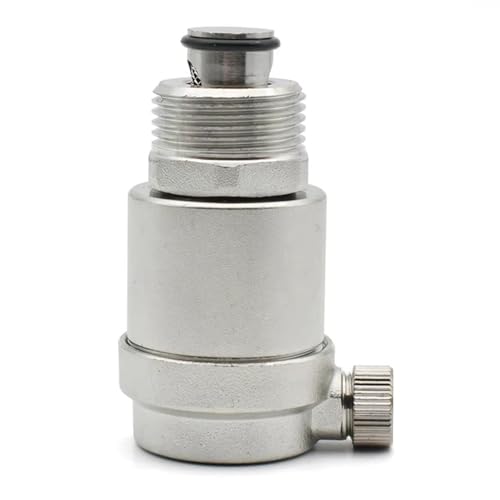 Lufteinlassventil, automatische Entlüftung, Druckentlastungsgerät, Silber, kompaktes auslaufsicheres Design, ideal für HVAC, Warmwasserbereiter, Generatoren, Solar, Marine, Industrieanlagen von Riaisttd