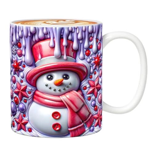 Riaisttd Christmas Mugs | Keramik Weihnachtskaffeetassen | 3D Design Trinkgefäß Für Tee Getränk Frauen Mädchen Festlich Geburtstag Urlaub Riaisttd Christmas Mugs | Keramik Weihnachtskaffeetassen | 3D Design Trinkgefäß Für Tee Getränk Frauen Mädchen Festlich Geburtstag Urlaub von Riaisttd