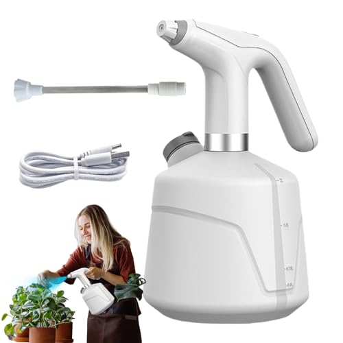 Riaisttd Elektrische Sprühflasche, automatische Gartenbewässerung, 2000 ml, wiederaufladbarer kontinuierlicher Sprüher, tragbares Werkzeug für Reinigung, Orchideenpflege, Gartenarbeit und Riaisttd Elektrische Sprühflasche, automatische Gartenbewässerung, 2000 ml, wiederaufladbarer kontinuierlicher Sprüher, tragbares Werkzeug für Reinigung, Orchideenpflege, Gartenarbeit und von Riaisttd