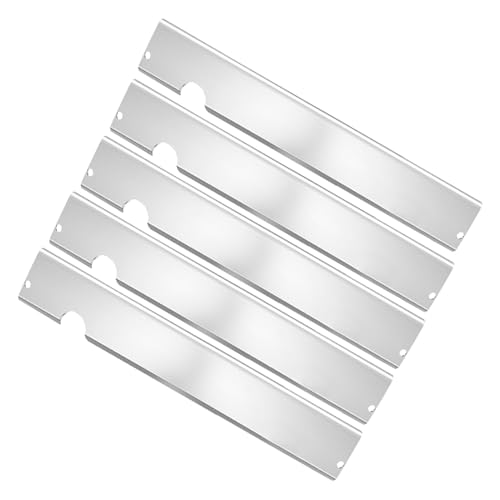 Riaisttd Grill-Heizplatten, Grill-Flammenbänder, Edelstahl-Schild, antihaftbeschichtet, leichtes Design, 43 x 7 x 5 cm, ideales Ersatzteil für Outdoor-Kochen, , Terrasse, Reisen, Wandern von Riaisttd