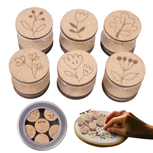 Riaisttd Thread Bobbins, Set of 6 Magnetic Floss Holders, Embroidery Cord Management, Ideal for Handcraft Enthusiasts and Beginners, Prevents Entanglement Effectively Riaisttd Thread Bobbins, Set of 6 Magnetic Floss Holders, Embroidery Cord Management, Ideal for Handcraft Enthusiasts and Beginners, Prevents Entanglement Effectively von Riaisttd