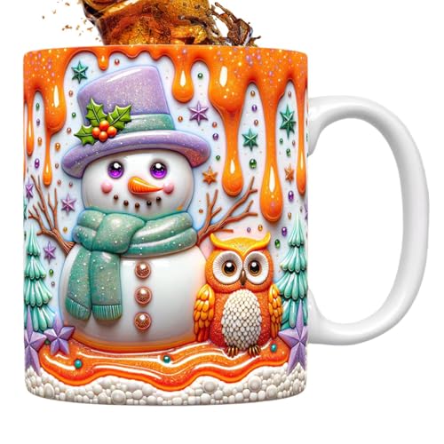 Riaisttd Weihnachtskaffeetassen | Keramik Winter Kaffeetasse Mit Griff,35cl Design Trinkgefäße Für Tee Geburtstag Festliche Küche Mädchen Frauen Riaisttd Weihnachtskaffeetassen | Keramik Winter Kaffeetasse Mit Griff,35cl Design Trinkgefäße Für Tee Geburtstag Festliche Küche Mädchen Frauen von Riaisttd