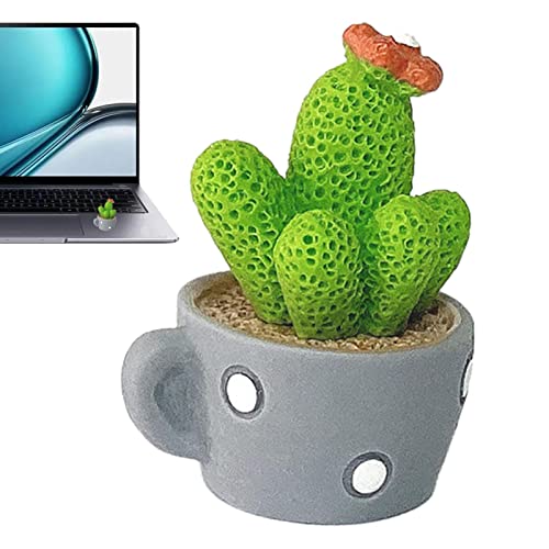 Rianpesn Auto Armaturenbrett Kaktus | Nachahmung Kaktus Bonsai Prop | Auto-Armaturenbrett-Kaktus-Ornament, süße Pflanze aus Harz, Kaktus-Schreibtisch-Handwerk für Büro und Kinderzimmer von Rianpesn