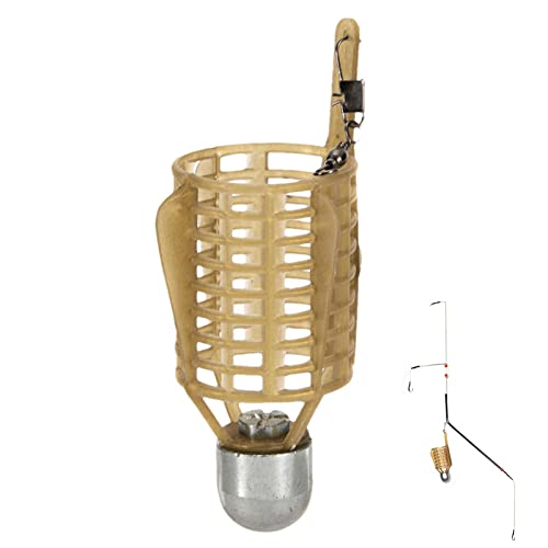 Rianpesn Fischköderkäfig, Spring Fishing Feeder Bait Cage Holder, Karpfenangeln Spring Feeder Angelköderkäfig zum Karpfenangeln Süß- und Salzwasser Inline Method Feeder Rianpesn Fischköderkäfig, Spring Fishing Feeder Bait Cage Holder, Karpfenangeln Spring Feeder Angelköderkäfig zum Karpfenangeln Süß- und Salzwasser Inline Method Feeder von Rianpesn