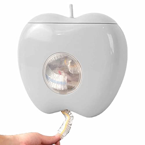 Rianpesn Küchenfolien Organizer mit 100 Stück Frischhaltebeutel,Lebensmittel Folienspender Wandmontierte Aufbewahrungsbox, Mehrzweck Wickelspender Für Frischhaltefolie Duschkappe Schuhabdeckung von Rianpesn