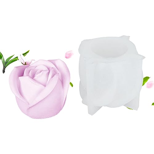 Rosenform Silikon | Rosenschokoladenform,3D-Blütenblumen-Fondantform, Kunstharz-Beton-Kunsthandwerkszubehör, Rosenschokoladenform für Babypar Rianpesn von Rianpesn