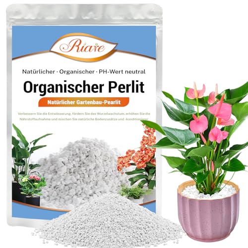 Riare 6L Perlite für Pflanzen- und Substratverbesserung Verbessert die Drainage Förderung des Wurzelwachstums für Wurzelpflanzen in Töpfen (6L) von Riare