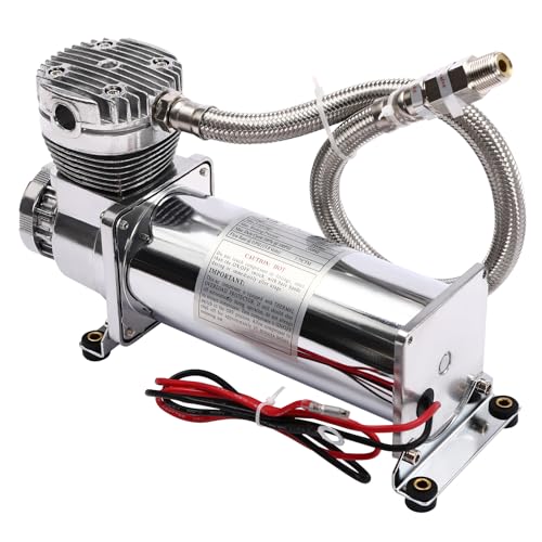 12V 200PSI Luftkompressor Kit Luftfederungskompressor 50L/MIN Hochleistungskompressor Universal für Kraftfahrzeuge, Überhitzungsschutz von RibasuBB