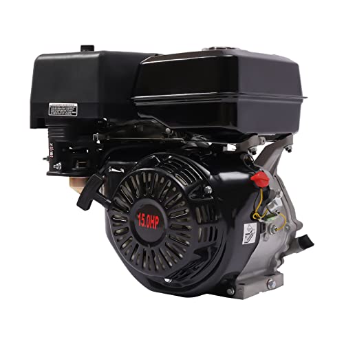 4-Takt 15PS Benzinmotor Standmotor Go-Kart Motor 1 Zylinder 420CC Kartmotor, Ölmangelsicherung, 4-Takt, 1 Zylinder Industriemotor, luftgekühlt, Seilzugstart von RibasuBB