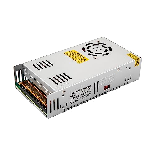 600W Netzteil Transformator Schalternetzteil, Spannungswandler AC 220V/230V, Industriell Adapter für LED Lichtleiste Motor Pumpe Amplifier Überwachungs Sensoren Lampe (12v) von RibasuBB