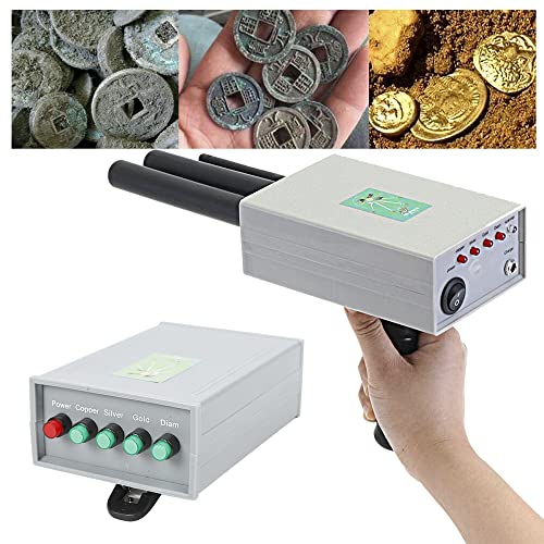 Metalldetektor Profi, Metallsuchgerät mit 1600mAh Batterie, 1000M Metalldetektor Golddetektor Gold Metal Detector Metallsuchgerät Dual Prob zum Erkennen von Gold, Silber, Kupfer von RibasuBB