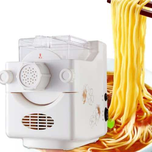 Elektrische Nudelmaschine 160W Vollautomatische Nudelmaschinen mit 9 Schimmel, Spaghett Nudelmaschine für glutenfreie und Vollkornnudeln von RibasuBB