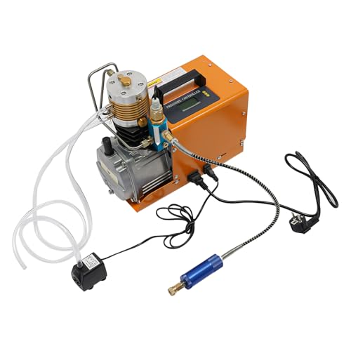 Tragbarer PCP Kompressor 1.8 kW 2800 U/min Elektrischer Hochdruck Luftkompressor 0-30 MPa Einstellbarer Druck Auto-Stopp 100L Maximales Aufblasvolumen von RibasuBB