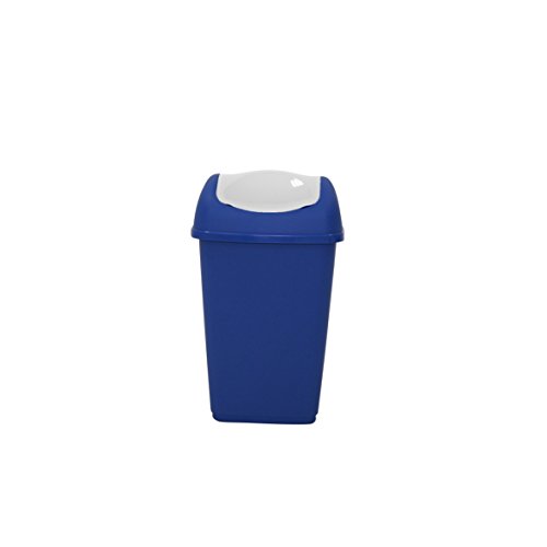 Ribelli Schwingdeckeleimer 9 l blau Mülleimer Abfalleimer Müllentsorgung Papierkorb von Ribelli