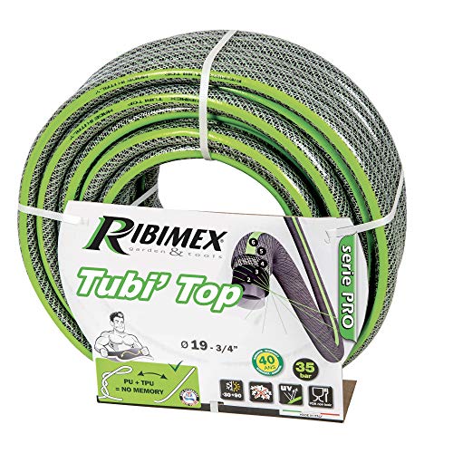 Ribimex F10 Schlauch mit Verschraubung 5 Schichten grün 50 m Durchmesser 15 mm von RIBIMEX