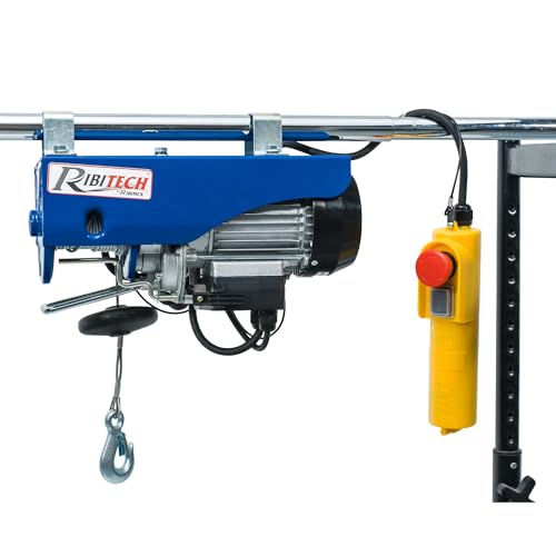 RIBIMEX PE100/200PT Elektro-Hebezeug 100/200 kg, 480 W, Seil 12 m von RIBIMEX