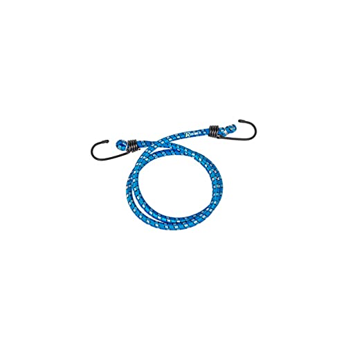 Ribimex PRBS100X1 Set mit 2 elastischen Kabeln mit Haken, Blau von RIBIMEX