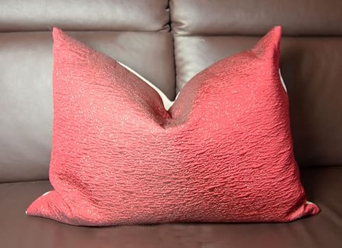 Ricamo Kissen 50 x 70 cm dunkelrot/wollweiß mit Füllung von Ricamo