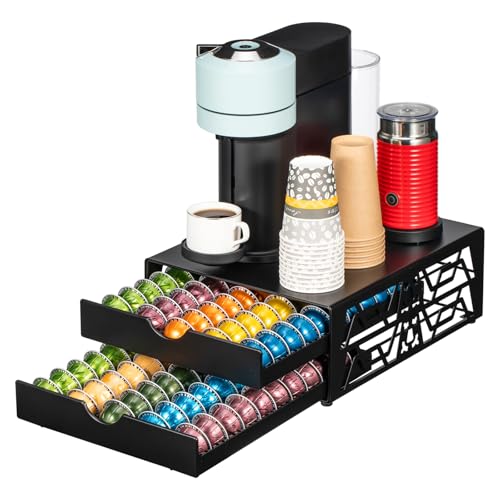 Rice rat Vertuo Kapselhalter für Nespresso-Kapseln (100 Kapseln, 2 Etagen) von Rice rat