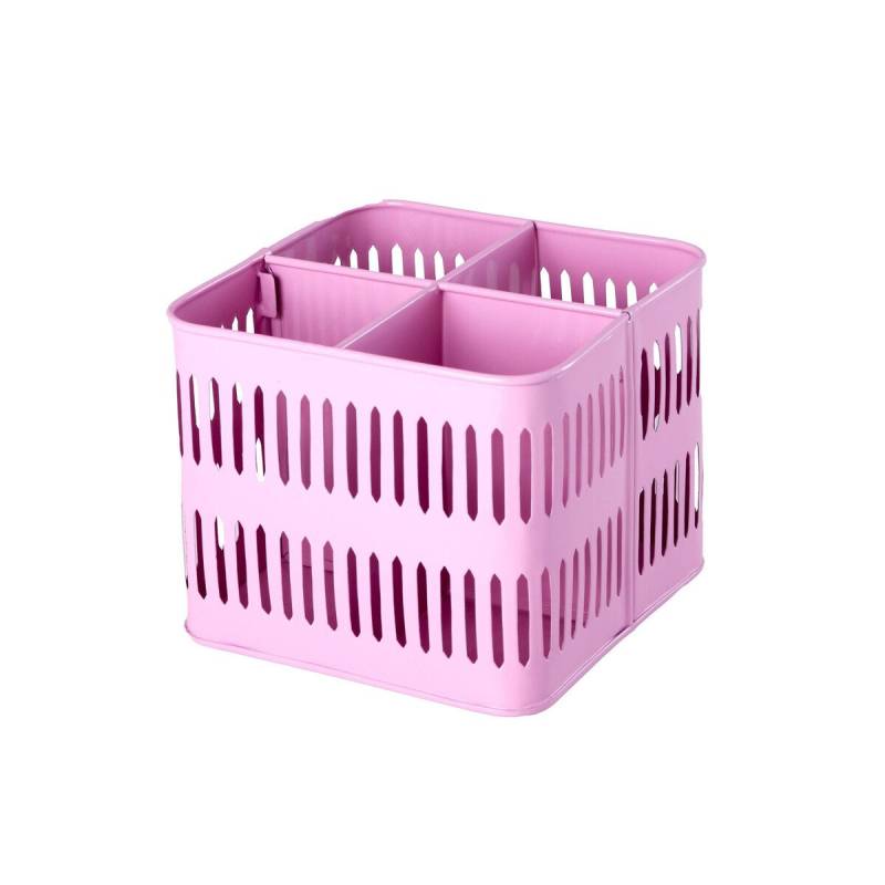 Kiste 17x17x14 cm pink von Rice