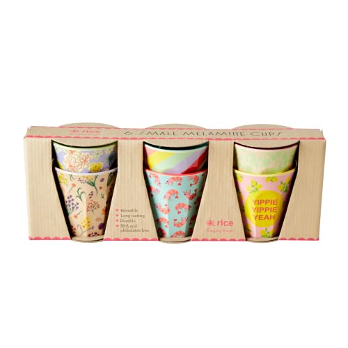 Klein Melamin Becher - Multi - 6er Pack von Rice