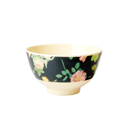 Klein Melamin Schüssel - Dark Rose Print von RICE BY RICE