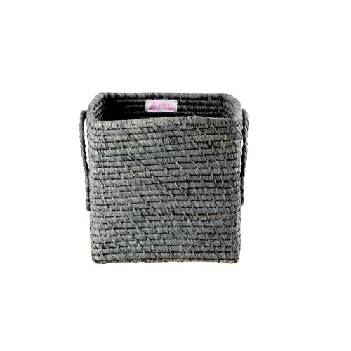 Klein Raffia Korb - Dunkelgrau von Rice