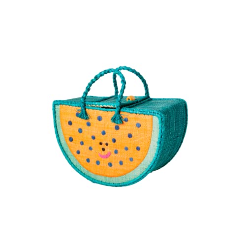 Klein Raffia Tasche - Multi von Rice