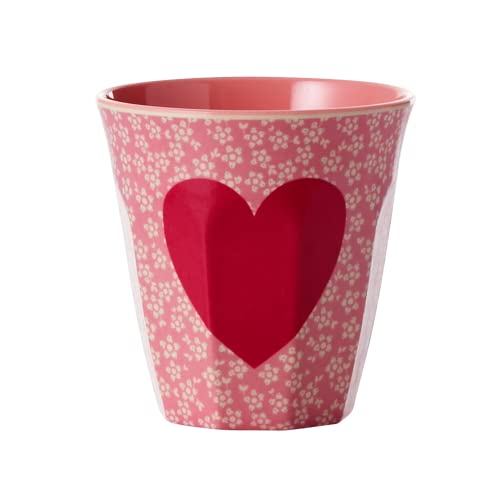 Medium Melamin Becher - Heart Print von Rice