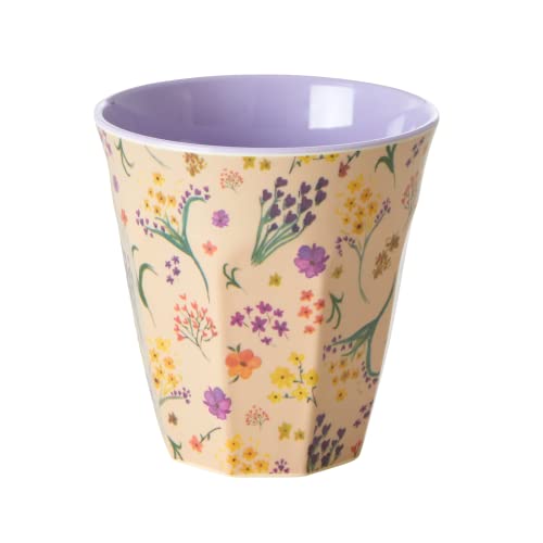 Medium Melamin Becher - Multi - Wild Flower Print von Rice