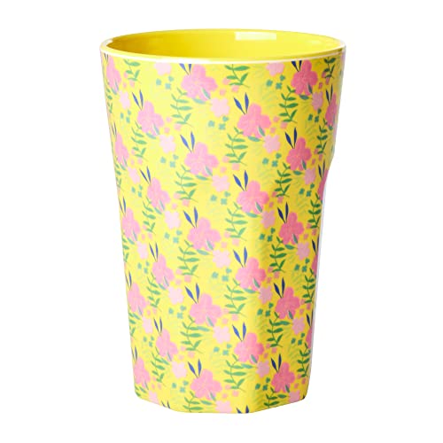 Melamin großer Becher - Gelb - Sunny Days Print von Rice