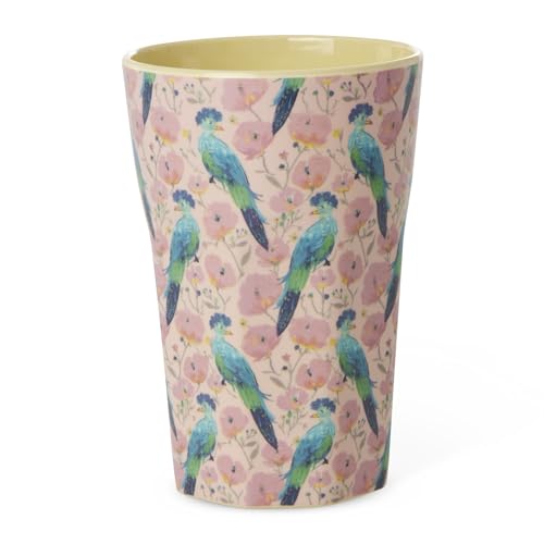 Rice Becher Trinkbecher Melamin Vogel Exotic Bird Print large tall von Rice