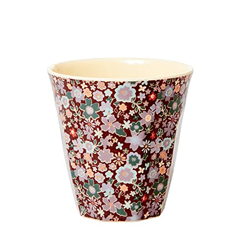 Medium Melamin Becher - Multi - Fall Floral Print von Rice