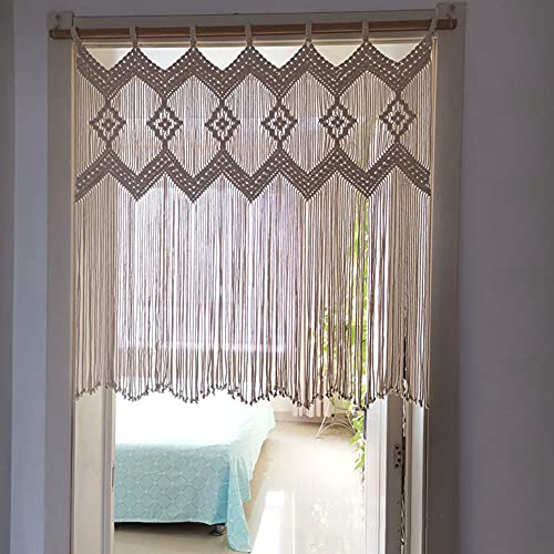 Ricemru Boho Makramee Scheibengardine Küchengardinen Landhaus Kurz Baumwolle Beige Gewebte Kurzstores Bistrogardinen Schiebevorhang Scheibengardinen Küche Kurz Vorhang Ricemru Boho Makramee Scheibengardine Küchengardinen Landhaus Kurz Baumwolle Beige Gewebte Kurzstores Bistrogardinen Schiebevorhang Scheibengardinen Küche Kurz Vorhang von Ricemru
