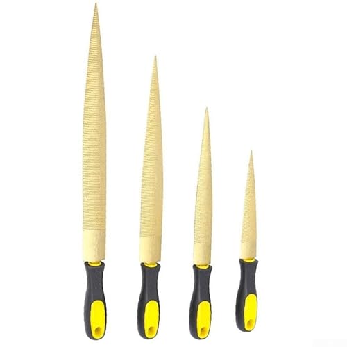 1,041.4 cm Holzraspelfeile für Tischler und Heimwerkerhandwerk, Karbonstahl mit schützendem Gummigriff (20,3 cm) von RichVibe