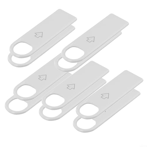 1/2/10 Stück Hotelkartenschalter-Einsatzschlüssel, magnetisch, energiesparend, Zugangskontrolle, Typ 86, weiß, 10,8 x 3,2 cm (10 Stück) von RichVibe