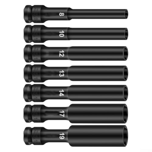 1/2 Zoll Steckschlüsselsatz mit dünnwandigem Design für verschiedene Anwendungen und Werkzeuge (8+14) von RichVibe