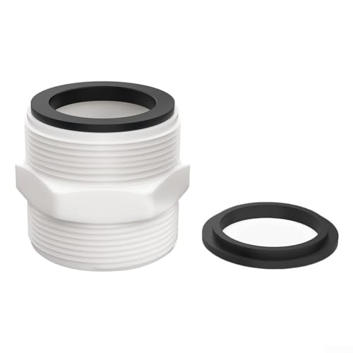 1 x 12,7 cm Poolschlauchadapter, perfekt für Intex und Coleman-Pools mit Doppelanschluss (1 Stück) von RichVibe
