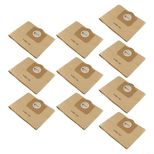 10 Stück für Kärcher 6 959130 0 kompatible Papierfiltertüten für effektive Leistung in WD3 Staubsauger von RichVibe