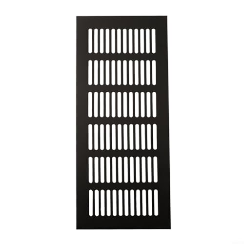 100 mm Lüftungsgitter Aluminium rechteckig für Kleiderschrank Schrank Luftstrom, korrosionsbeständige Legierung Abdeckung, leicht zu reinigen (100 x 250 mm) von RichVibe